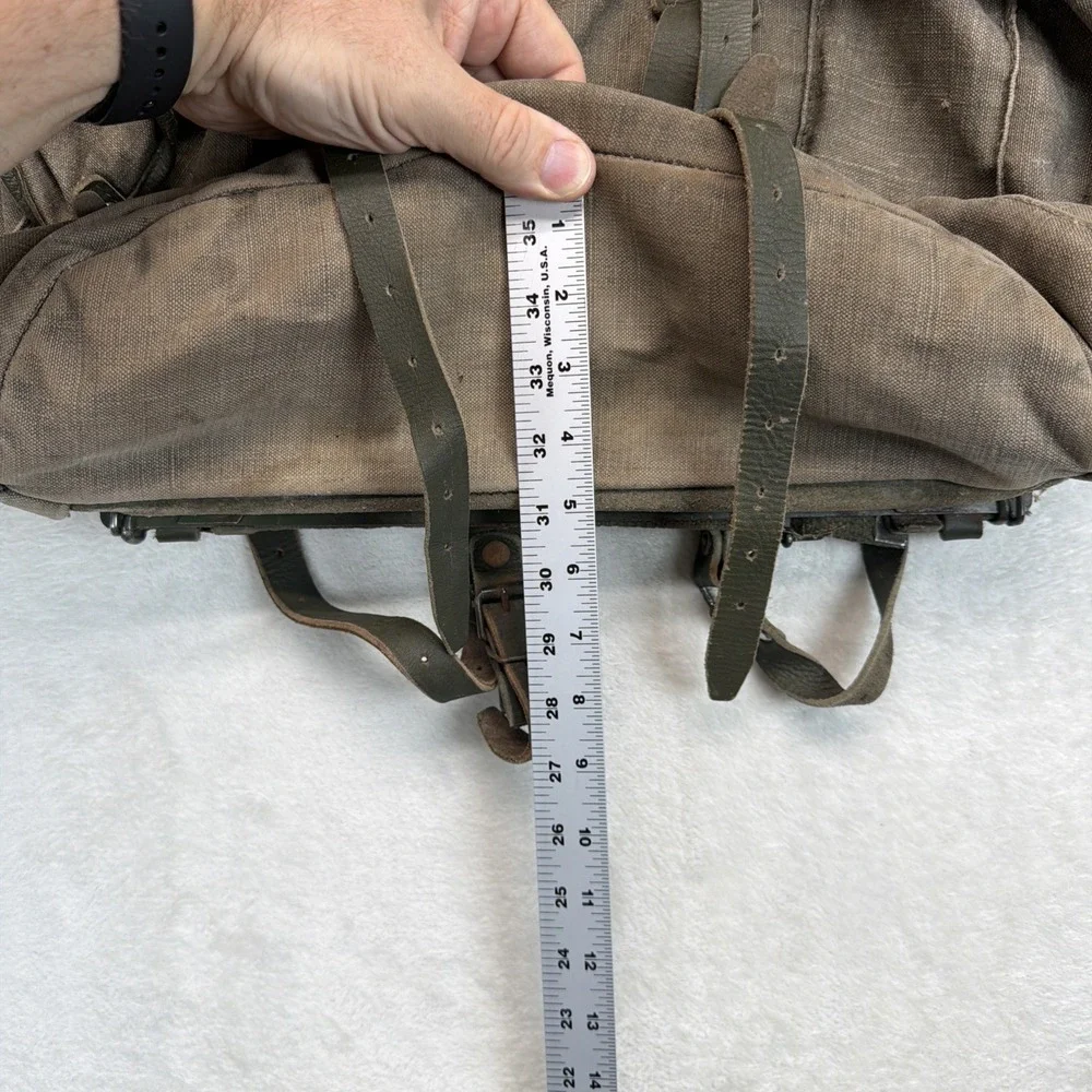 Vintage Lafuma Canvas External Frame Backpack Rucksack Made in France Hiking